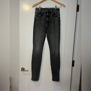 MOTHER Charcoal Skinny Jeans